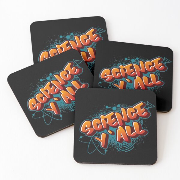 Item preview, Nerdy Science Y'All Colorful Graffiti Typography Design designed and sold by orbital-edge.