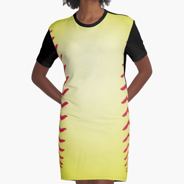 Softball Graphic T-Shirt Dress