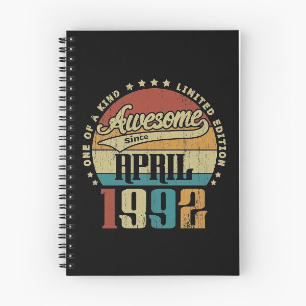 Item preview, Vintage April 1992 One Of A Kind Awesome Since April 1992 29th Birthday Gift 29 Years Old designed and sold by Takatv.