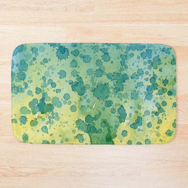 Item preview, Watercolor Painting Texture in Yellow and Aqua Ombre designed and sold by PopwheelArt.