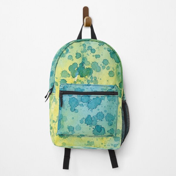 Item preview, Watercolor Painting Texture in Yellow and Aqua Ombre designed and sold by PopwheelArt.