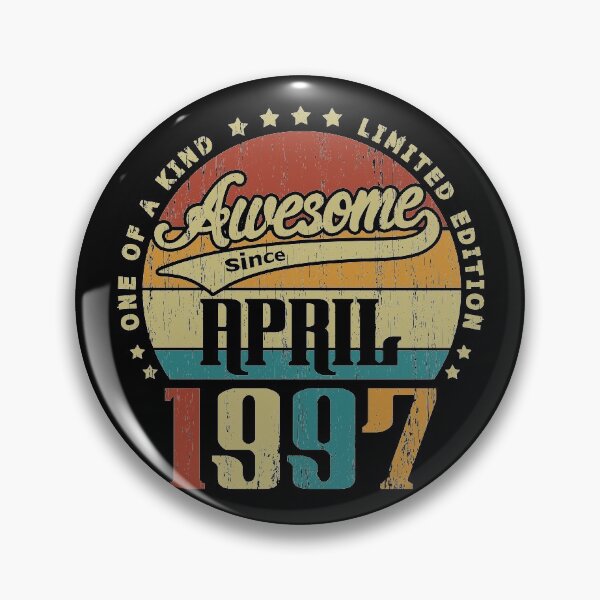 Item preview, Vintage April 1997 One Of A Kind Awesome Since April 1997 24th Birthday Gift 24 Years Old designed and sold by Takatv.