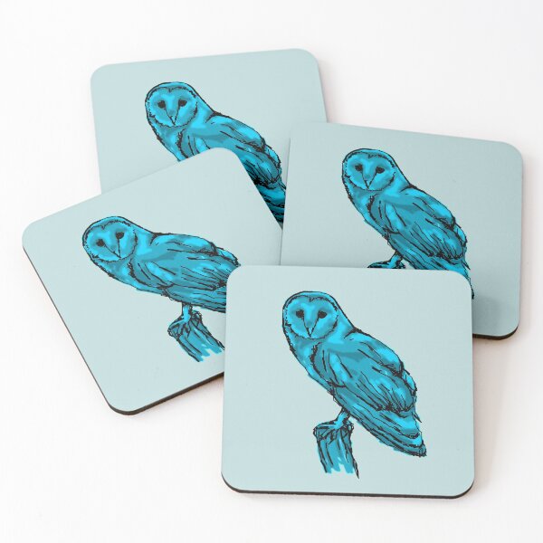 Item preview, blue owl  designed and sold by BisonDraw.