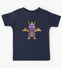 Spyro vector character fanart Kids Tee