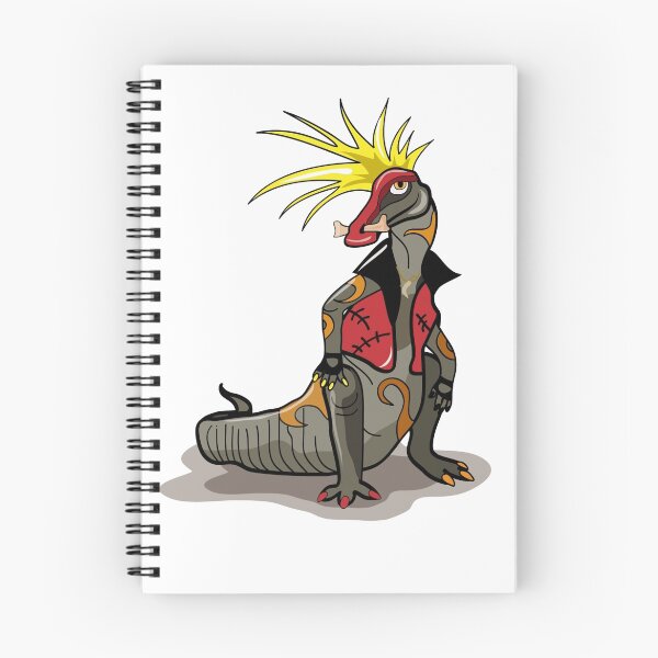 Item preview, Illustration of a Hadrosaurus dinosaur dressed as a punk. designed and sold by StocktrekImages.