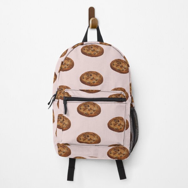 Item preview, Chocolate chip cookie watercolour illustration (Pink background) designed and sold by tifft.