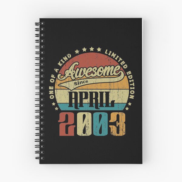 Item preview, Vintage April 2003 One Of A Kind Awesome Since April 2003 18th Birthday Gift 18 Years Old designed and sold by Takatv.