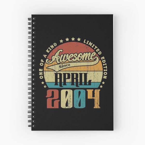 Item preview, Vintage April 2004 One Of A Kind Awesome Since April 2004 17th Birthday Gift 17 Years Old designed and sold by Takatv.