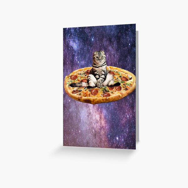 Item preview, Pizza Cat in Space designed and sold by MeowMerch.