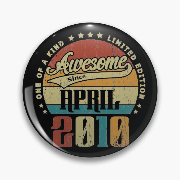 Item preview, Vintage April 2010 One Of A Kind Awesome Since April 2010 11st Birthday Gift 11 Years Old designed and sold by Takatv.