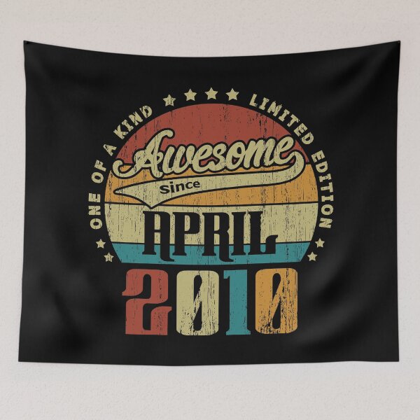 Item preview, Vintage April 2010 One Of A Kind Awesome Since April 2010 11st Birthday Gift 11 Years Old designed and sold by Takatv.