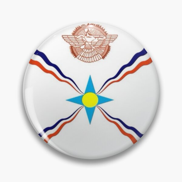 pins pin's flag national badge metal lapel backpack hat button vest assyria 