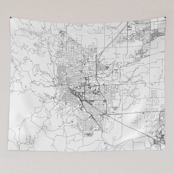 Item preview, Boulder White Map designed and sold by multiplicitymap.