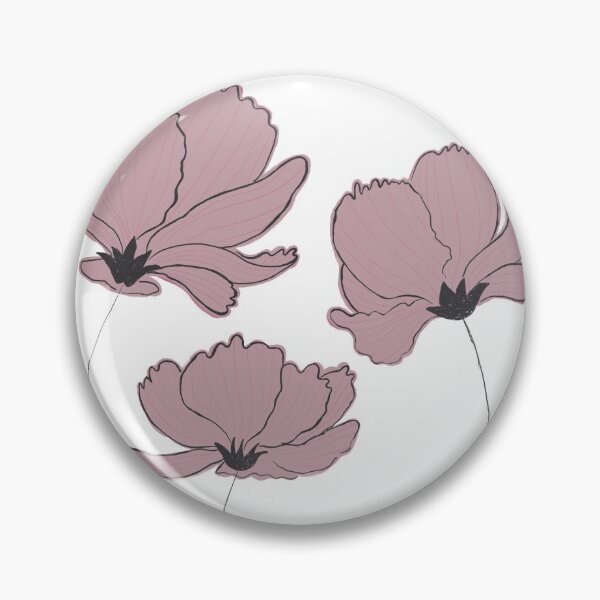 Item preview, Cosmos Flowers in Pink designed and sold by PopwheelArt.