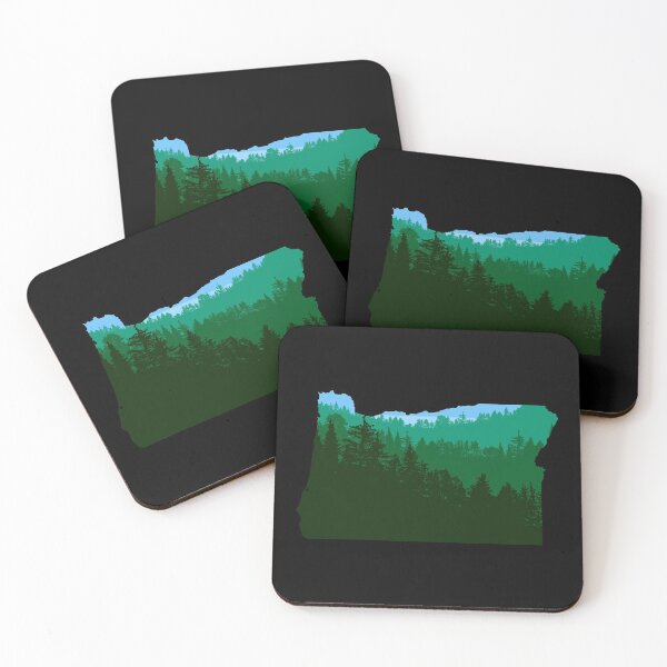 Item preview, Evergreen Forest Oregon State Outline designed and sold by CJS-Art.