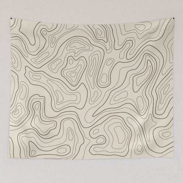 Item preview, topographic lines designed and sold by FelpoStore.