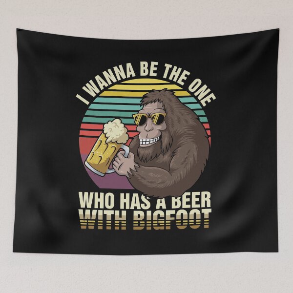 Item preview, Beer with Bigfoot designed and sold by PrintedLemon.