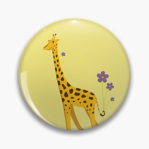 Item preview, Yellow Cartoon Funny Giraffe Roller Skating designed and sold by Boriana Giormova.