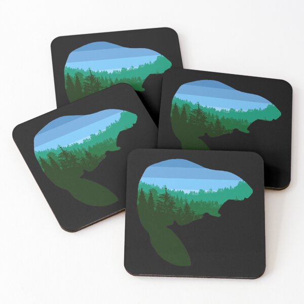 Item preview, Evergreen Forest Beaver Outline designed and sold by CJS-Art.