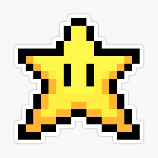 8-Bit-Stern Sticker