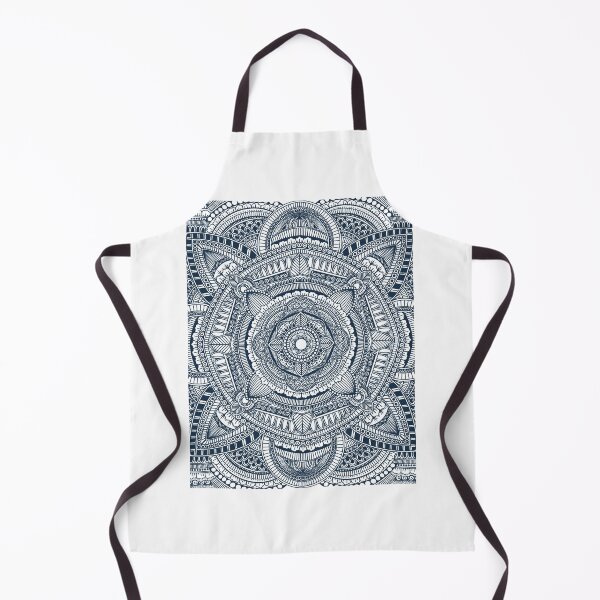 Item preview, Navy blue floral mandala pattern designed and sold by Giulia  Palazzo.