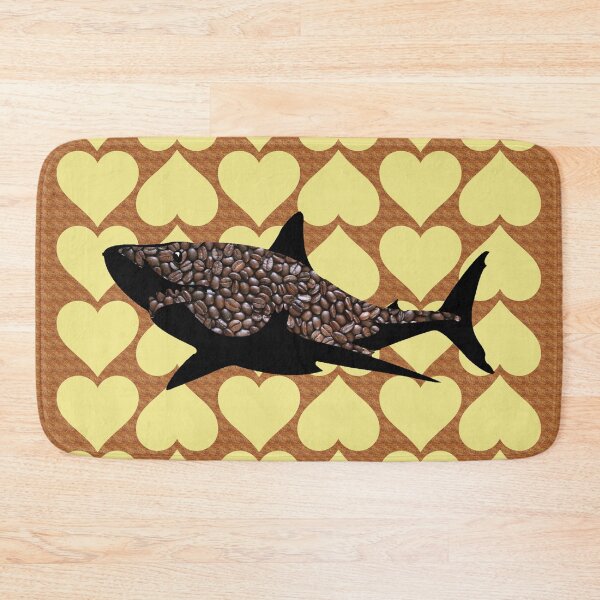 Item preview, Shark Loves Coffee designed and sold by AmicaTrendz.