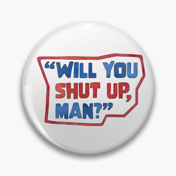 Item preview, will you shut up man - biden trump debate watercolor typography designed and sold by cameronbaba.