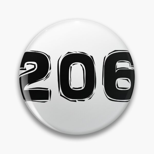 Item preview, 206 Seattle Area Code Washington designed and sold by Ivan926.