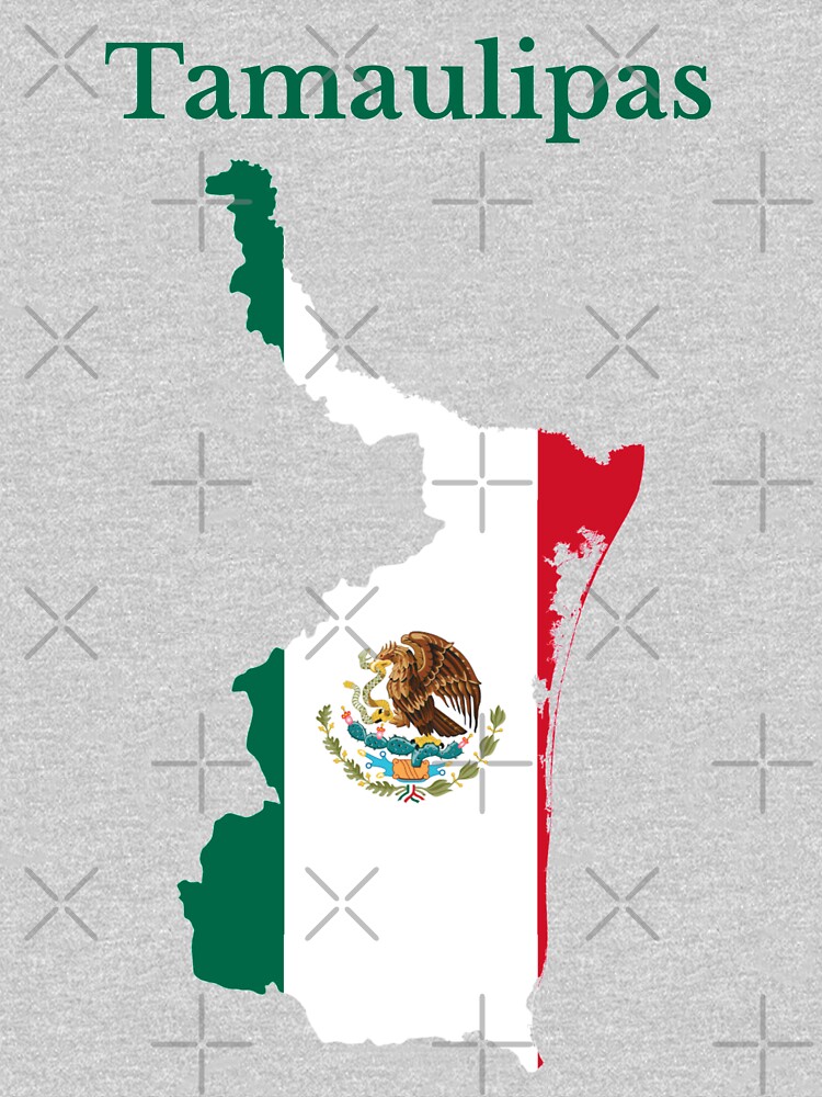 Thumbnail 2 of 2, Kids T-Shirt, Tamaulipas State Map, Mexico. designed and sold by marosharaf.