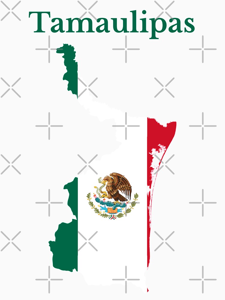 Thumbnail 3 of 3, Baseball ¾ Sleeve T-Shirt, Tamaulipas State Map, Mexico. designed and sold by marosharaf.