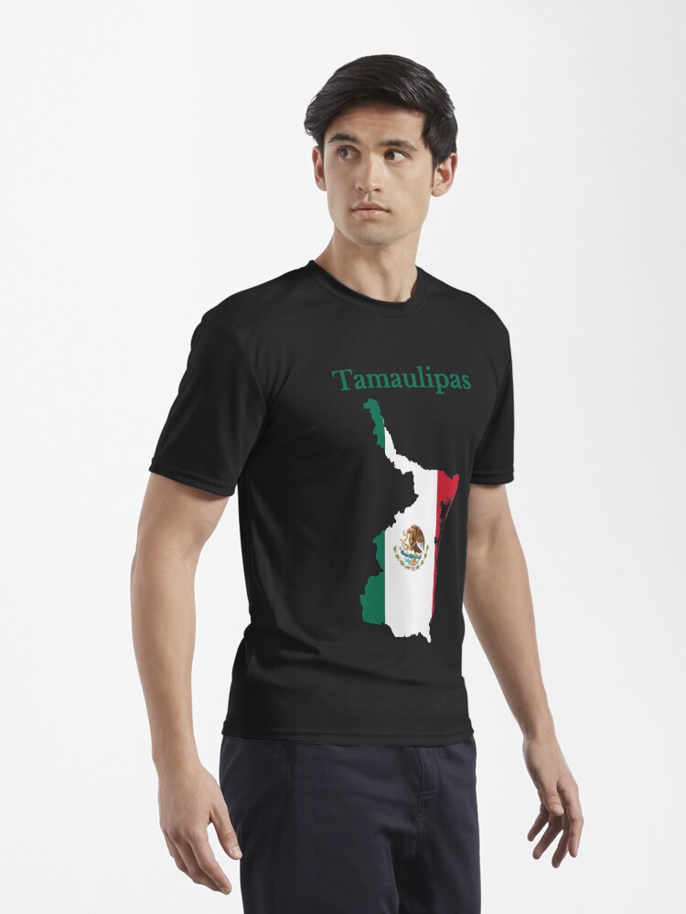 Thumbnail 3 of 7, Active T-Shirt, Tamaulipas State Map, Mexico. designed and sold by marosharaf.