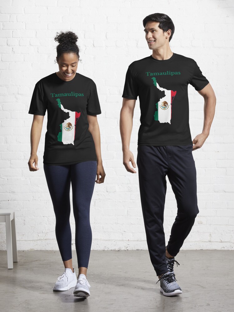 Thumbnail 1 of 7, Active T-Shirt, Tamaulipas State Map, Mexico. designed and sold by marosharaf.