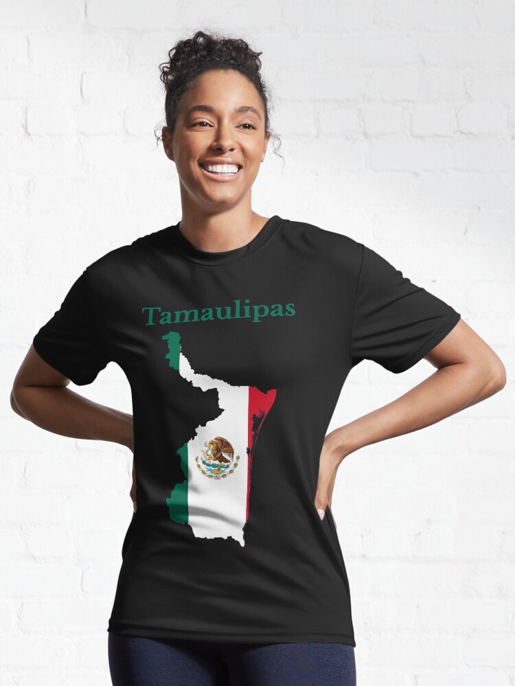 Thumbnail 6 of 7, Active T-Shirt, Tamaulipas State Map, Mexico. designed and sold by marosharaf.