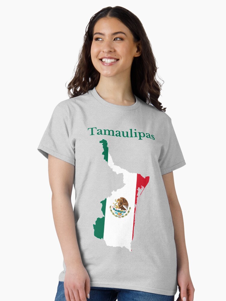 Thumbnail 2 of 7, Classic T-Shirt, Tamaulipas State Map, Mexico. designed and sold by marosharaf.
