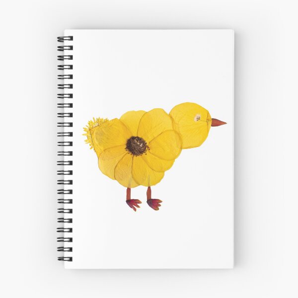 Item preview, Pressed Flower Baby Chick Design, Chicken Art, Pressed Flowers designed and sold by PressedbyHNL.