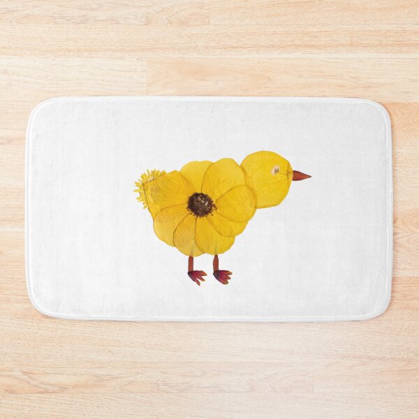 Item preview, Pressed Flower Baby Chick Design, Chicken Art, Pressed Flowers designed and sold by PressedbyHNL.