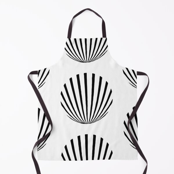 Item preview, Art Deco Shell Pattern Black White designed and sold by AlteredAtelier.