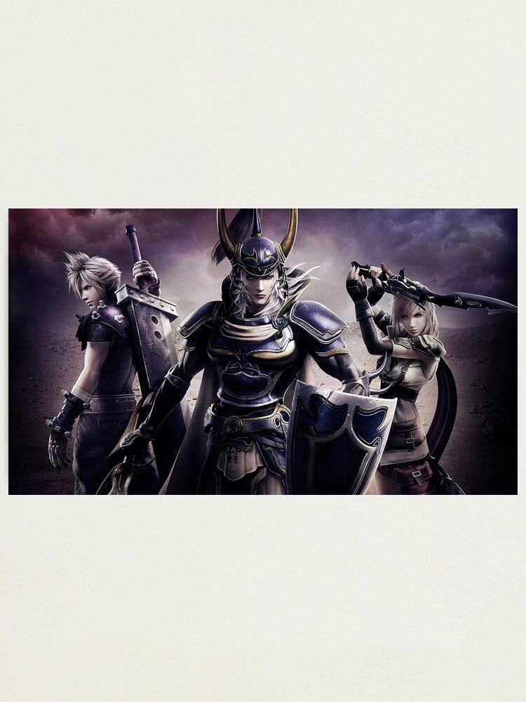 Warrior of Light, Cloud, and Lightning - Final Fantasy Dissidia