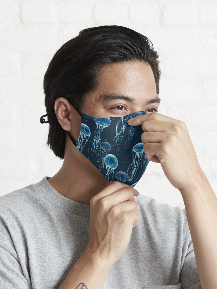 Alternate view of Glowing jellyfish Mask