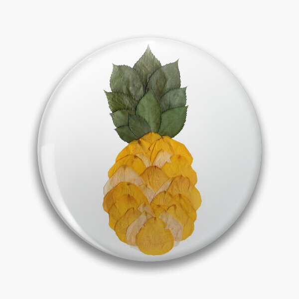 Item preview, Pressed Flower Pineapple Design, Pineapple Art, Pressed Flowers designed and sold by PressedbyHNL.