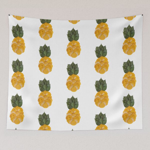 Item preview, Pressed Flower Pineapple Design, Pineapple Art, Pressed Flowers designed and sold by PressedbyHNL.