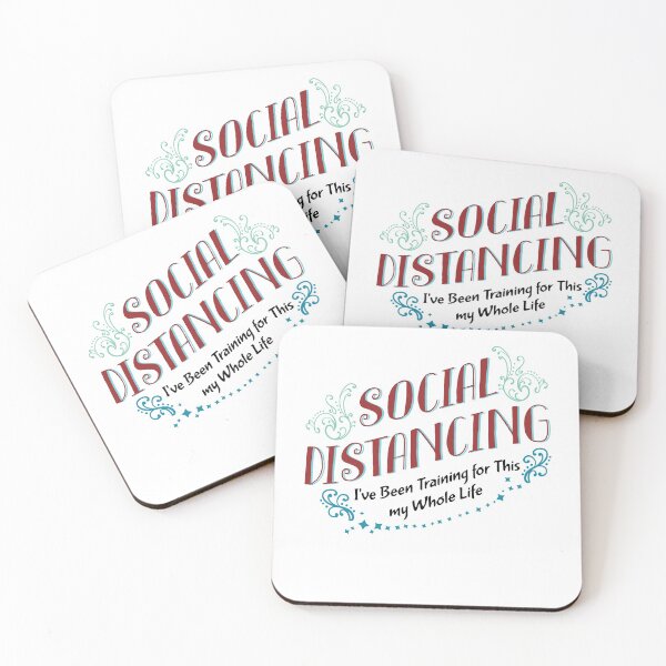 Item preview, Social Distancing Training Quarantine Mask At Home designed and sold by Two Left Hands Design.