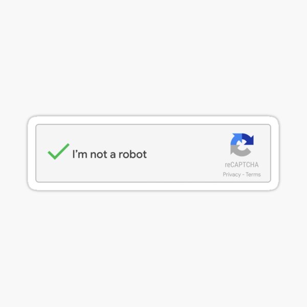I Am Not Robot Funny Geek Sticker