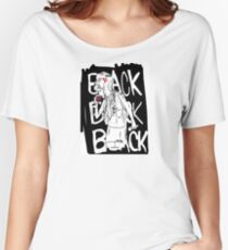 Black Women's Relaxed Fit T-Shirt