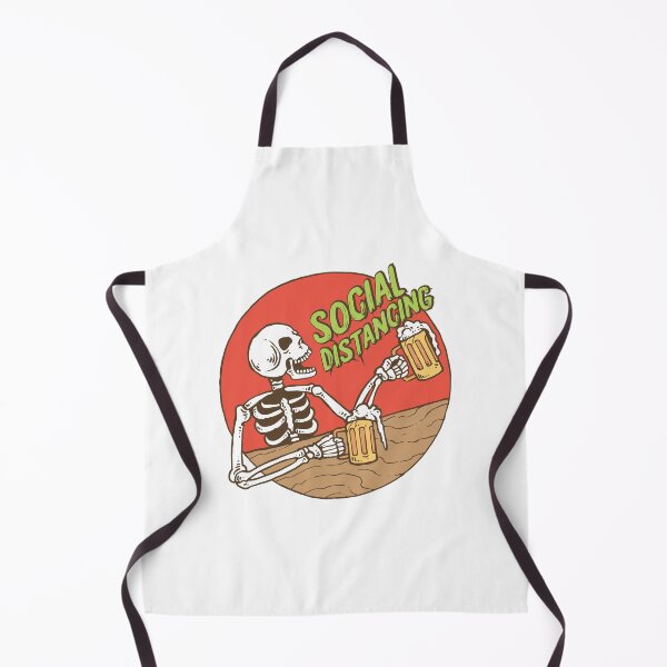 Item preview, Social Distancing Cheers Alone Alcohol Beer Humor designed and sold by Two Left Hands Design.