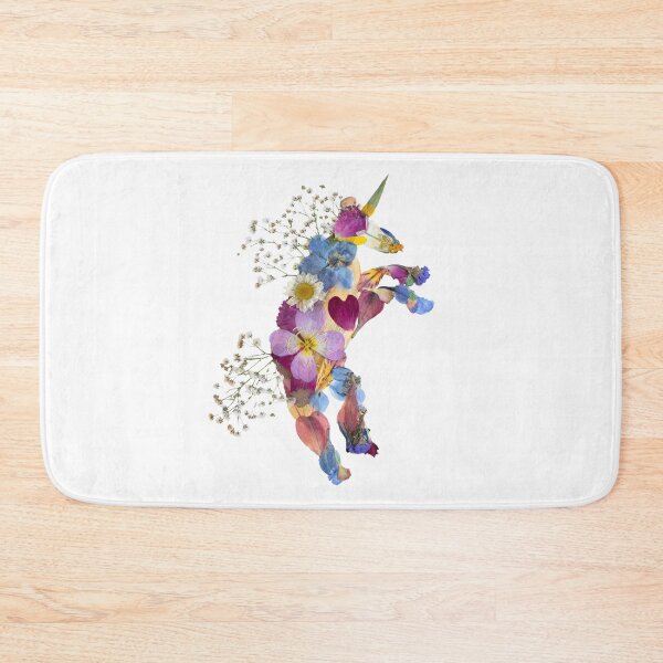 Item preview, Pressed Flower Unicorn Design, Unicorn Art, Pressed Flowers designed and sold by PressedbyHNL.