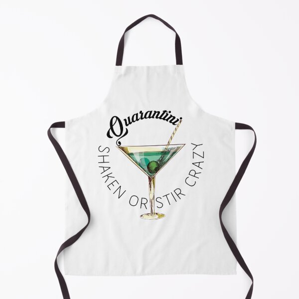 Item preview, Quarantini Alcohol Home Quarantine Mask designed and sold by Two Left Hands Design.