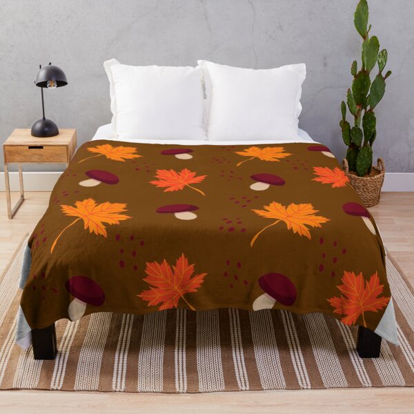 Item preview, autumn art, illustration of mushrooms and leaves designed and sold by Nesterova.