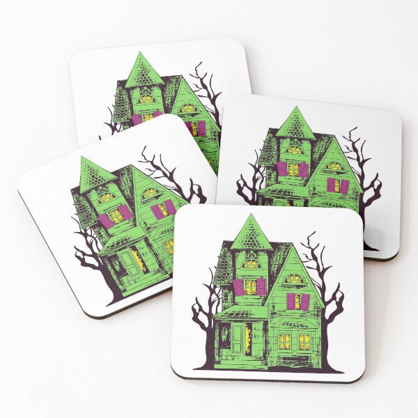 Item preview, Haunted House in neon colors designed and sold by emotionpotion.