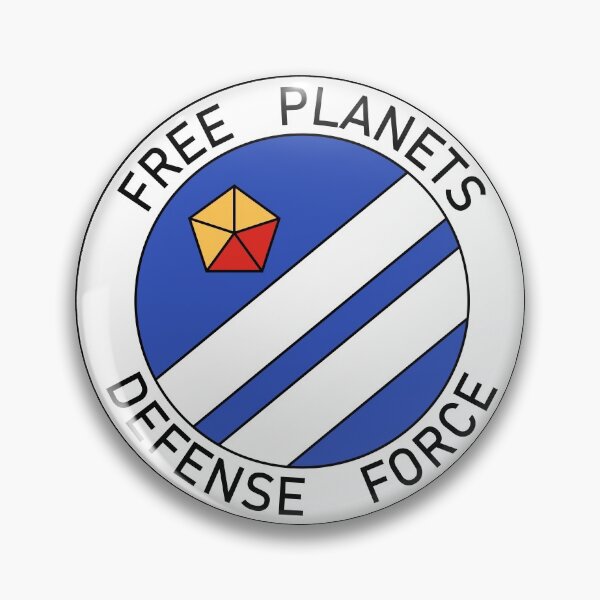 Item preview, Free Planets Defense Force insignia designed and sold by supanerd01.